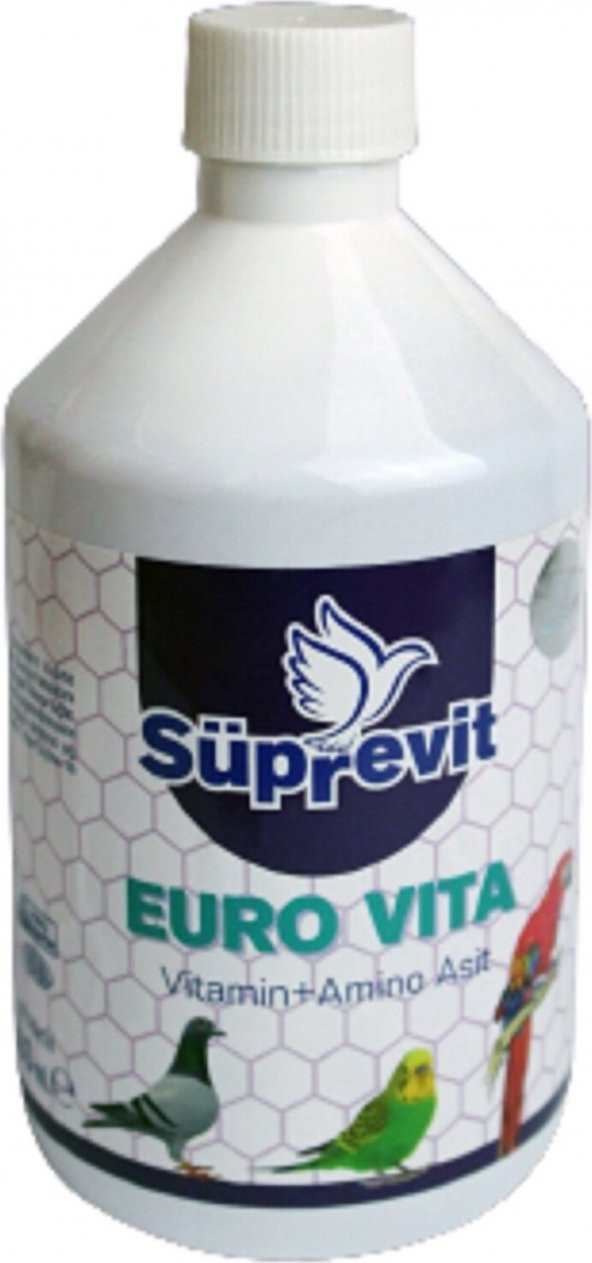 Süprevit Euro Vita 500 ml - Vitamin + Amino Asit  Tüm Kanatlı Hayvanlar Için