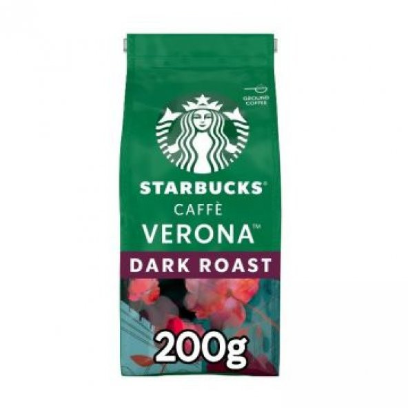 Starbucks Caffe Verona Dark Roast Öğütülmüş Filtre Kahve 200 Gr