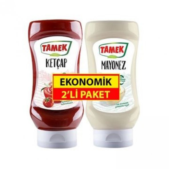 Tamek Ketçap 350 Gr + Mayonez 325 Gr 2li Set