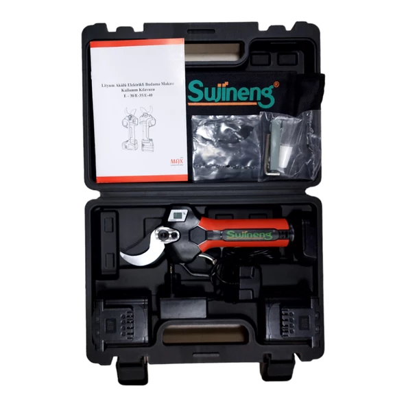 Sujineng E-40 Akülü LED Göstergeli Budama Makası 40 mm - 2