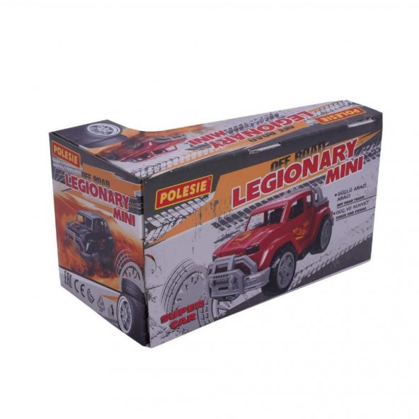 Polesie Lejyon Mini Kırmızı Araba Kutulu 93509, Çocuklar İçin Mini Arazi Aracı Kırmızı - Resim 4
