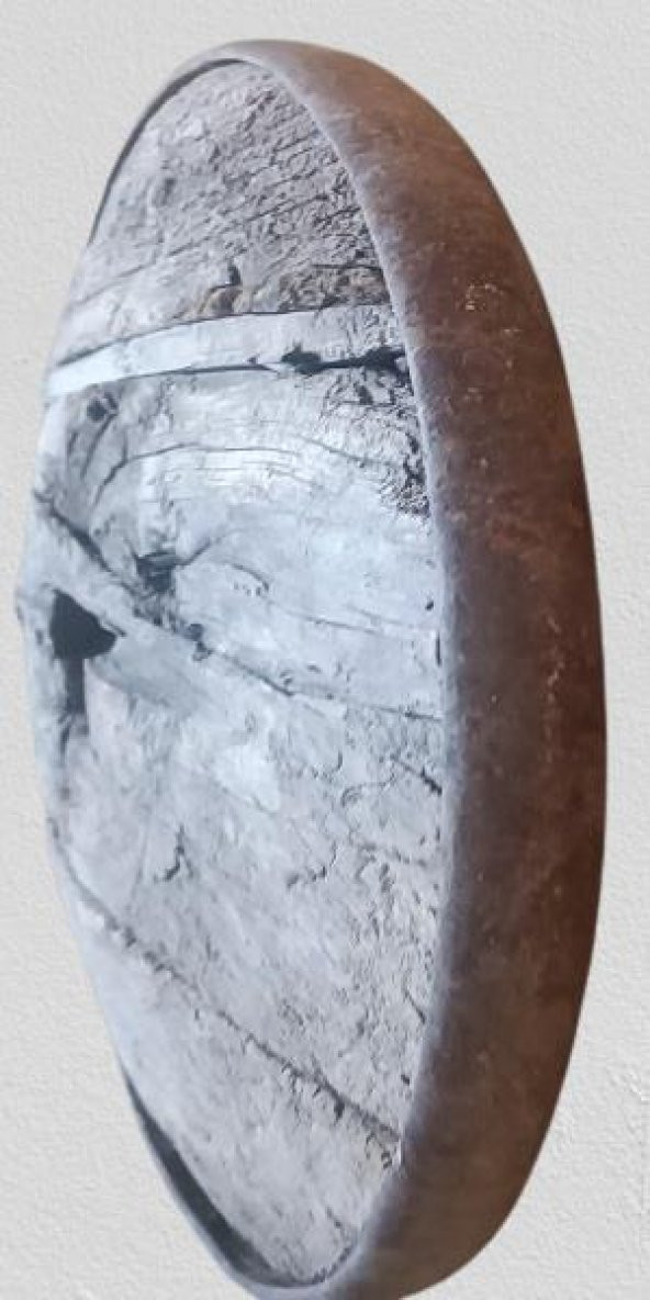 Hobi ADN 90255 Dekoratif Kağnı Tekeri 100 Yıllık Tarihi Eser Ahşap Model El Yapım - 2