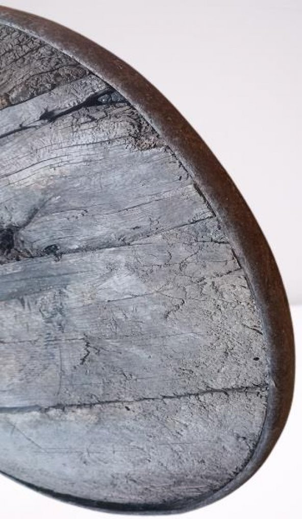 Hobi ADN 90255 Dekoratif Kağnı Tekeri 100 Yıllık Tarihi Eser Ahşap Model El Yapım - 3