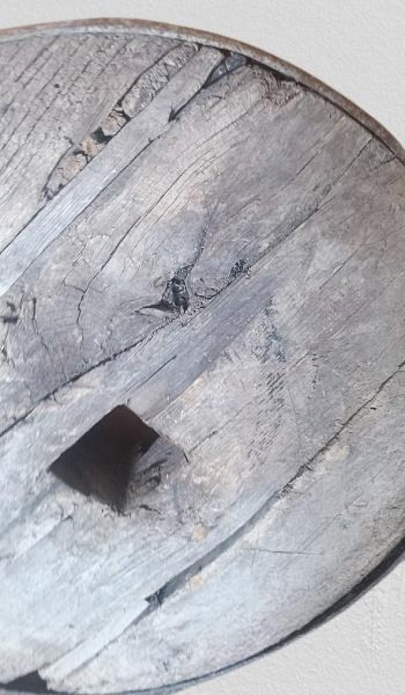 Hobi ADN 90255 Dekoratif Kağnı Tekeri 100 Yıllık Tarihi Eser Ahşap Model El Yapım - 4