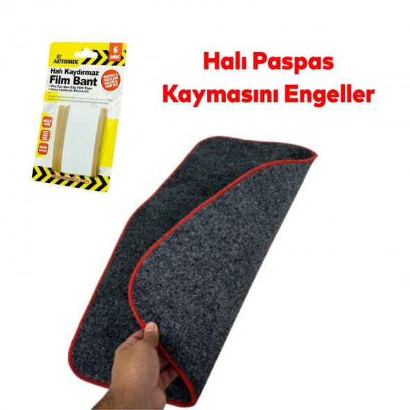 Automix Araba Araç Otomobil Oto Halı Paspas Kaydırmaz Filim Çift Taraflı Bant 44789 - 2