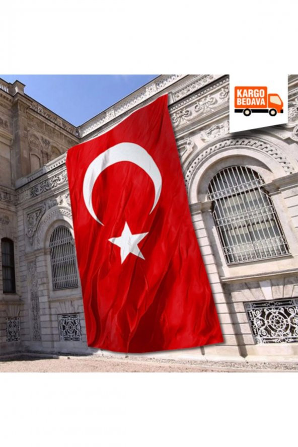 Türk Bayrağı 600x900 cm Paraşüt Kumaş