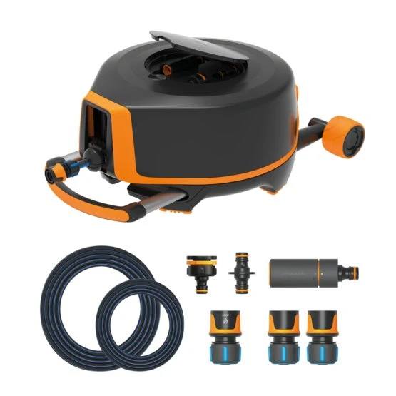 Fiskars Tekerlekli Otomatik Hortum Makarası Xl 20 M+7 M 1025933 - 1