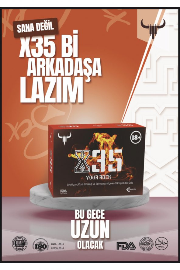 X35 Cinsel Performans Destekleyici 10 Kapsül - 1
