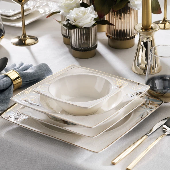 Schafer Glamor Rio Yemek Takımı 60 Parça-Beyaz - 2