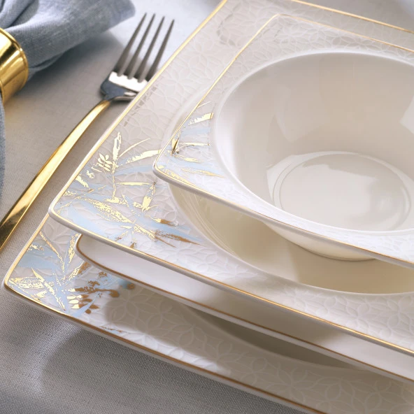 Schafer Glamor Rio Yemek Takımı 60 Parça-Beyaz - 3