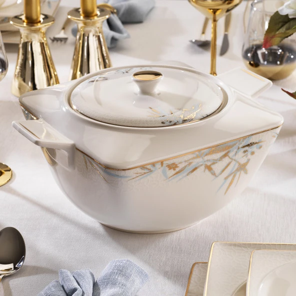 Schafer Glamor Rio Yemek Takımı 60 Parça-Beyaz - 6