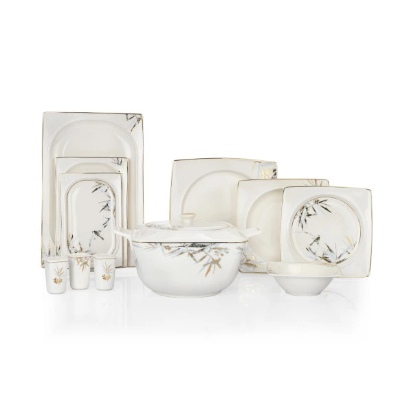 Schafer Glamor Rio Yemek Takımı 60 Parça-Beyaz - 8