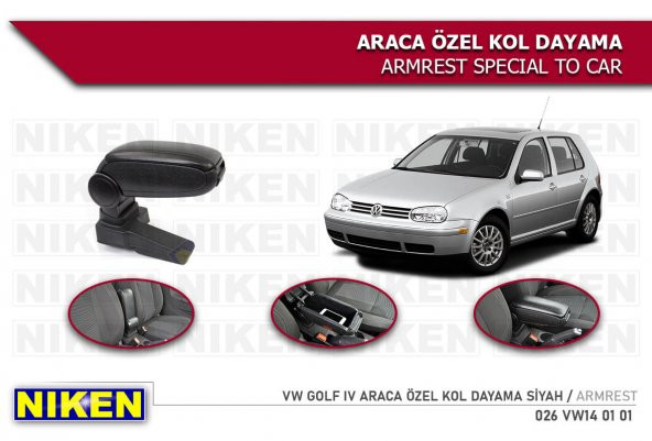 GOLF 4 1997 1998 1999 2000 2000 2001 2002 2003 2004  MODEL NİKEN KOLÇAK KOL DAYAMA