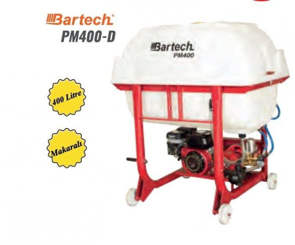 Bartech PM400-D Benzinli Pülverizatör 400 Litre 6.5 Hp