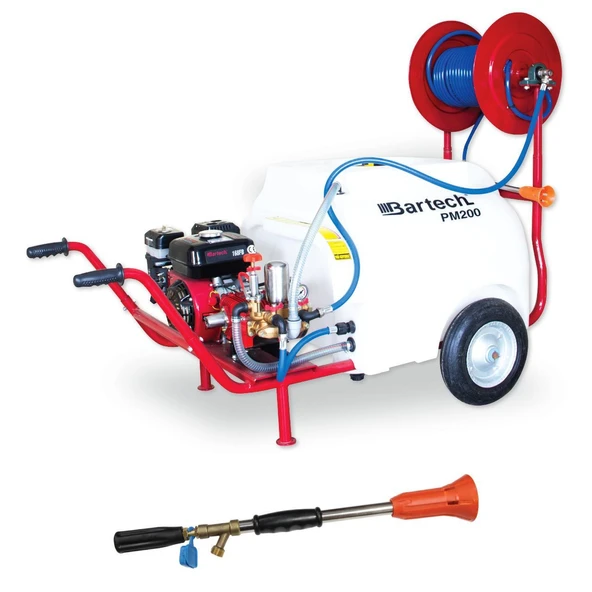 Bartech Pm200 Pülverizatör 200 Litre 30 Luk Pompalı