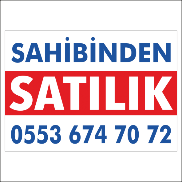 SAHİBİNDEN SATILIK veya KİRALIK AFİŞ