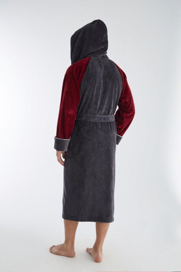 SPEEDWAY Nakış Triga Bukle  Bambu Cotton Erkek Bornoz - 4