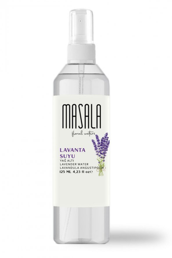 Masala Saf Lavanta Suyu 125 ml 100 Doğal Yağlı Hidrosol - Tonik Lavender Floral Water Hydrosol Tonic - 3