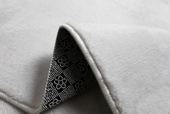 My Evilla Modern Dekoratif Oval Örgü Saçaklı Simirna Peluş Halı Yolluk - 5