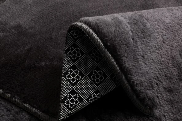 My Evilla Modern Dekoratif Oval Örgü Saçaklı Simirna Peluş Halı Yolluk - 11