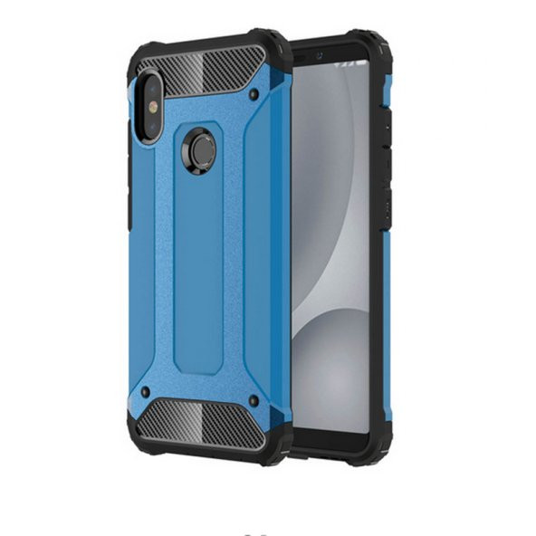 Xiaomi Redmi 6 Silikon Armor Hybrid Zırh Kılıf - 3