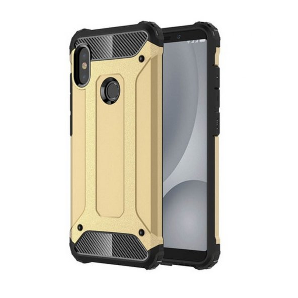 Xiaomi Redmi 6 Silikon Armor Hybrid Zırh Kılıf - 4