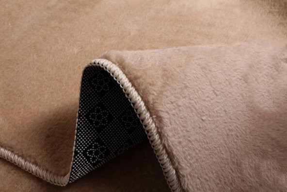 My Evilla Modern Dekoratif   Örgü Saçaklı Simirna  Peluş  Halı Yolluk - 3