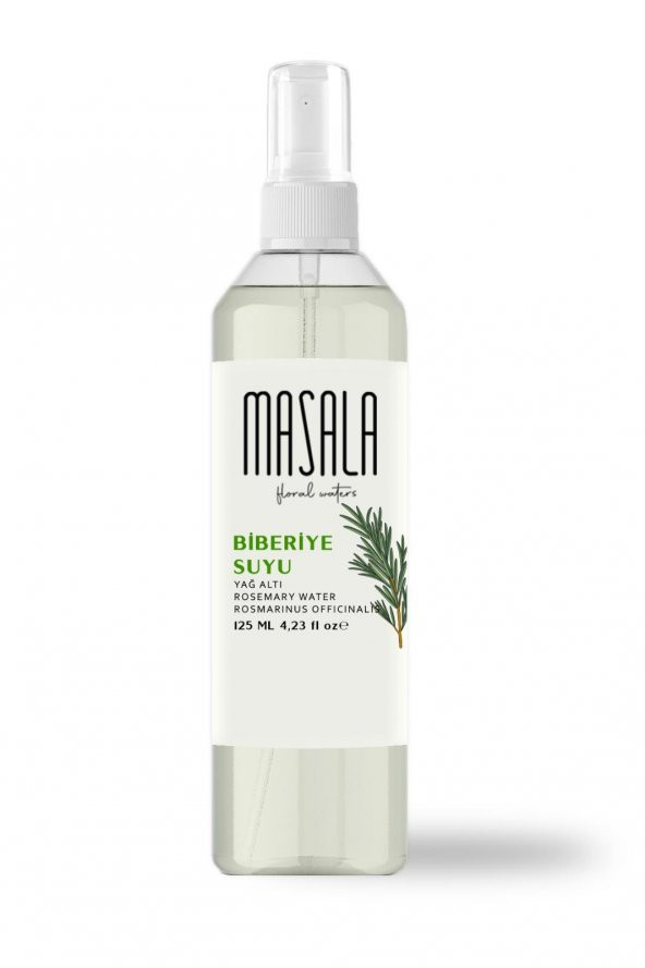 Masala Biberiye Suyu 125 ml - Rosemary Floral Water -Sebum Ve Yağ Dengeleyici Hidrosol - 3