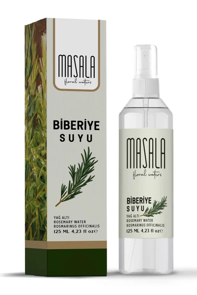 Masala Biberiye Suyu 125 ml - Rosemary Floral Water -Sebum Ve Yağ Dengeleyici Hidrosol