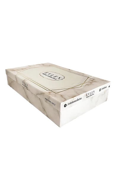 Umay Dantelli Çift Kişilik Yatak Örtüsü (7 Parça) - 12