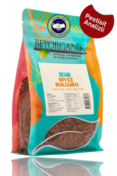 BEYORGANİK Organik Siyez Pilavlık Bulgur 500gr - 1