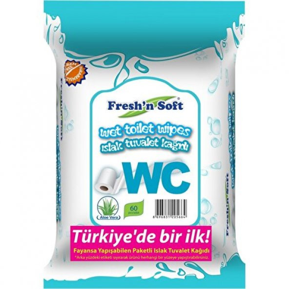 Fresh'n Soft Wc Islak Tuvalet Kağıdı 60'lı