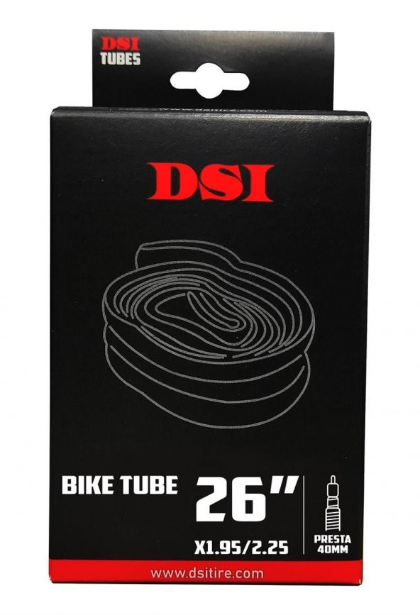 Dsi Bisiklet İnce Sibop 26 jant İç Lastik Fvr40mm 26X1.95-2.25 - 1
