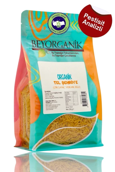BEYORGANİK Organik Tel Şehriye 250gr - 1