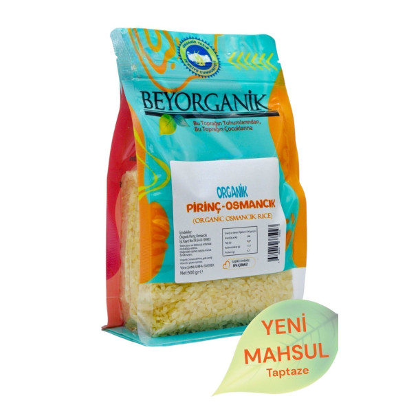 BEYORGANİK Organik Pirinç Osmancık 500gr