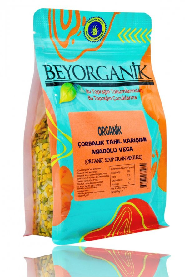 ORGANİK Çorbalık tahıl karışımı anadolu vega 500gr