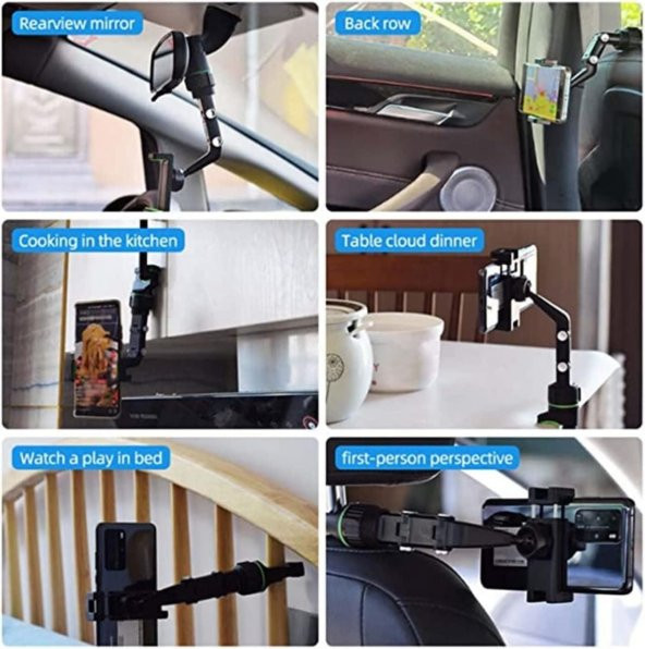 Çok Amaçlı Dikiz Aynası Ve Masa Telefon Tutacağı - 5