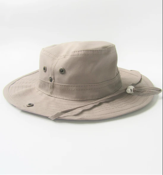 salarticaret Yazlık Katlanabilir  Koyu Bej Safari Şapkası