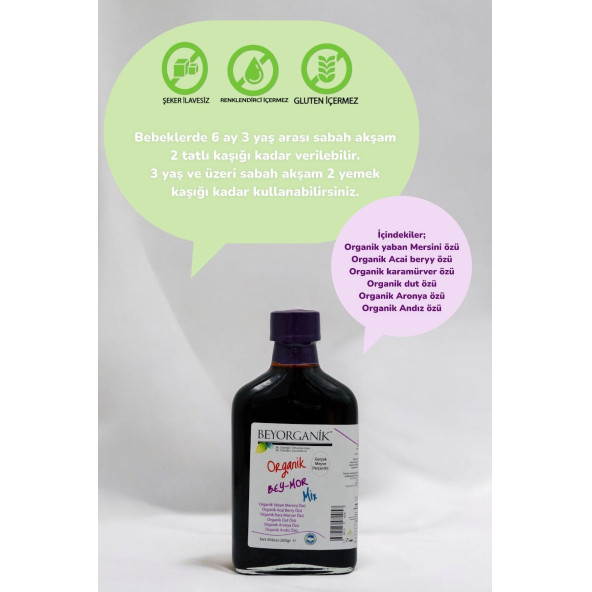 BEYORGANİK Organik BEY MOR MiKS 260gr - 4
