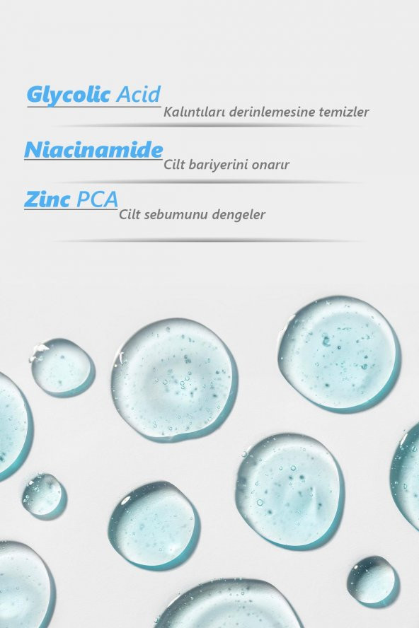 Gözenek Sıkılaştırıcı Tonik  Glycolic Acid-Niacinamide-Zinc PCA 200 ml - 3