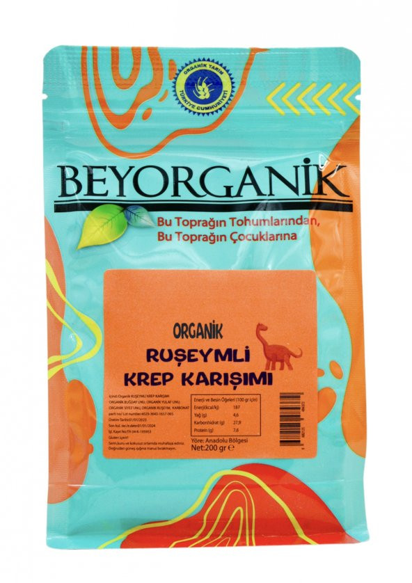 Organik Miks Ruşeymli Krep Karışımı 200 g - 2