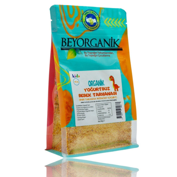 Organik Yoğurtsuz Bebek Tarhanası Vegan 300 gr