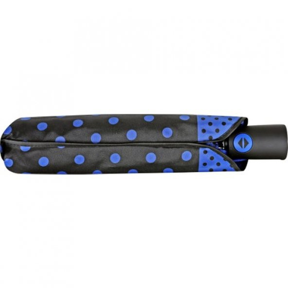 Umbrella Şemsiye Siyah Mavi Puanteli - 2