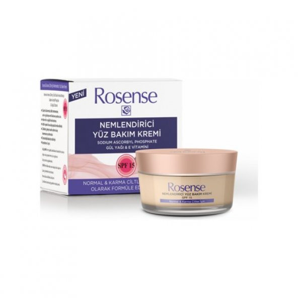 Rosense Nemlendirici Yüz Bakım Kremi Normal Ve Karma Ciltler 50Ml