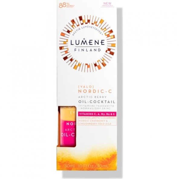 Lumene Arctic Berry Oil-Cocktail - Leke Karşıtı Multivitamin Kokteyli 30ML - 5