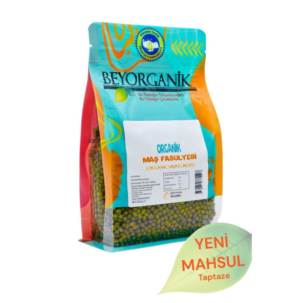 BEYORGANİK Organik Maş Fasulyesi 500gr