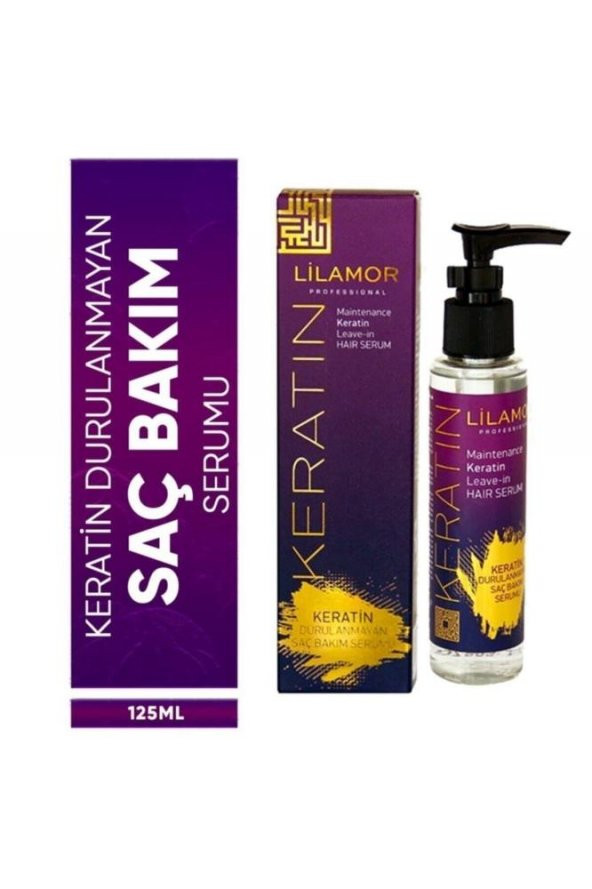 Lilamor Keratin Durulanmayan Saç Bakım Serumu 125 ml - 2