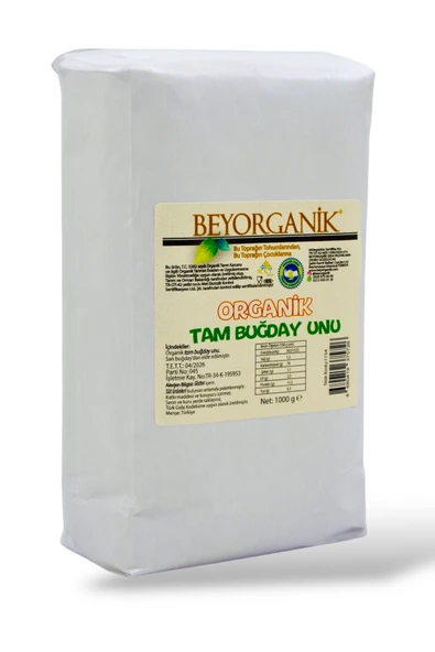 Beyorganik Organik Tam Buğday Unu 1kg ürün görseli 1