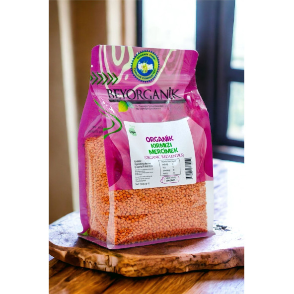 Organik Kırmızı Mercimek 1kg - 4