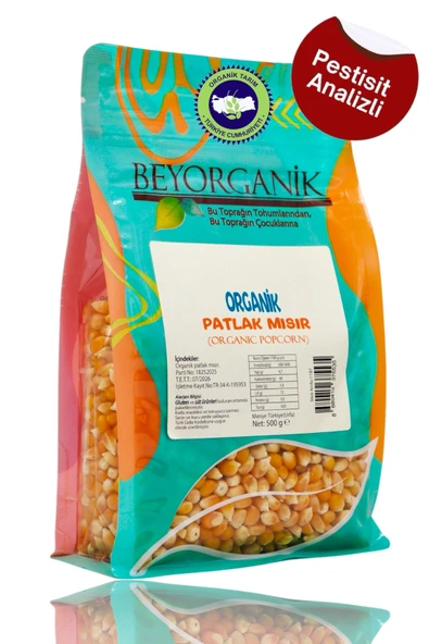 BEYORGANİK Organik Patlak Mısır 500gr - 1
